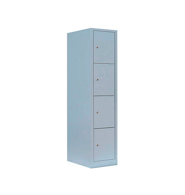 Schließfachschrank lichtgrau 523410, 4 Schließfächer 41,5 x 50,0 x 180,0 cm