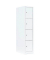 Schließfachschrank signalweiß 523417, 4 Schließfächer 41,5 x 50,0 x 180,0 cm