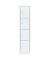 Schließfachschrank signalweiß 523417, 4 Schließfächer 41,5 x 50,0 x 180,0 cm
