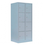 Schließfachschrank lichtgrau 523420, 8 Schließfächer 80,0 x 50,0 x 180,0 cm
