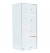 Schließfachschrank signalweiß 523427, 8 Schließfächer 80,0 x 50,0 x 180,0 cm