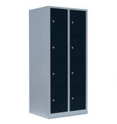Schließfachschrank anthrazit, lichtgrau 523428, 8 Schließfächer 80,0 x 50,0 x 180,0 cm