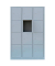 Schließfachschrank lichtgrau 523430, 12 Schließfächer 118,5 x 50,0 x 180,0 cm
