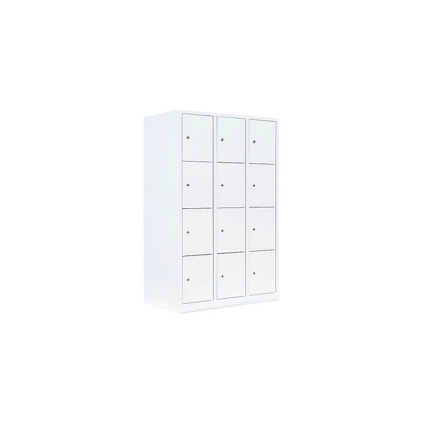 4061815519664 - Schließfachschrank signalweiß 523437 12 Schließfächer 1185 x 500 x 1800 cm 4061815519664 LÜLLMANN 4061815519664 - Schließfachschrank signalweiß 523437 12 Schließfächer 1185 x 500 x 1800 cm 4061815519664 LÜLLMANN