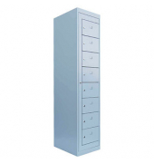 Schließfachschrank lichtgrau 526080, 8 Schließfächer 40,0 x 50,0 x 180,0 cm