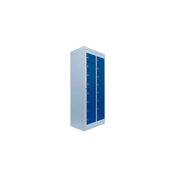 4061815521537 - Lüllmann ® - Verteilerschrank 16 Fächer Stahlschrank Schrank Postschrank Personalschrank grau blau 526281 - blau 4061815521537 - Lüllmann ® - Verteilerschrank 16 Fächer Stahlschrank Schrank Postschrank Personalschrank grau blau 526281 - blau