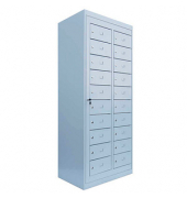Schließfachschrank lichtgrau 526300, 20 Schließfächer 74,0 x 50,0 x 180,0 cm