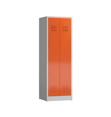 Spind ClassiX feuerrot, lichtgrau X-510714, 1 Schließfach 59,0 x 50,0 x 180,0 cm
