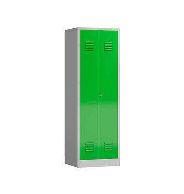 Spind ClassiX gelbgrün, lichtgrau X-510715, 1 Schließfach 59,0 x 50,0 x 180,0 cm