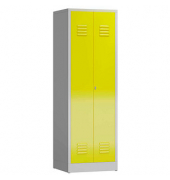 Spind ClassiX lichtgrau, zinkgelb X-510716, 1 Schließfach 59,0 x 50,0 x 180,0 cm