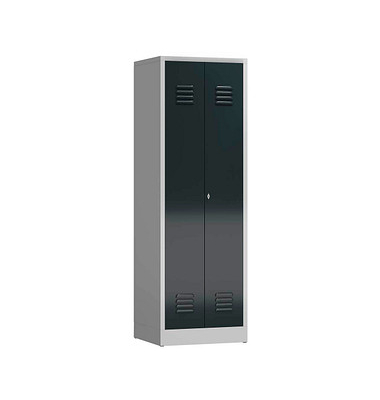 Spind ClassiX anthrazit, lichtgrau X-510718, 1 Schließfach 59,0 x 50,0 x 180,0 cm