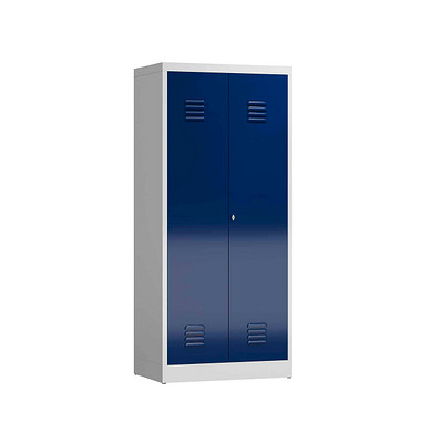 Spind ClassiX enzianblau, lichtgrau X-515711, 1 Schließfach 80,0 x 50,0 x 180,0 cm