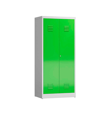 Spind ClassiX gelbgrün, lichtgrau X-515715, 1 Schließfach 80,0 x 50,0 x 180,0 cm