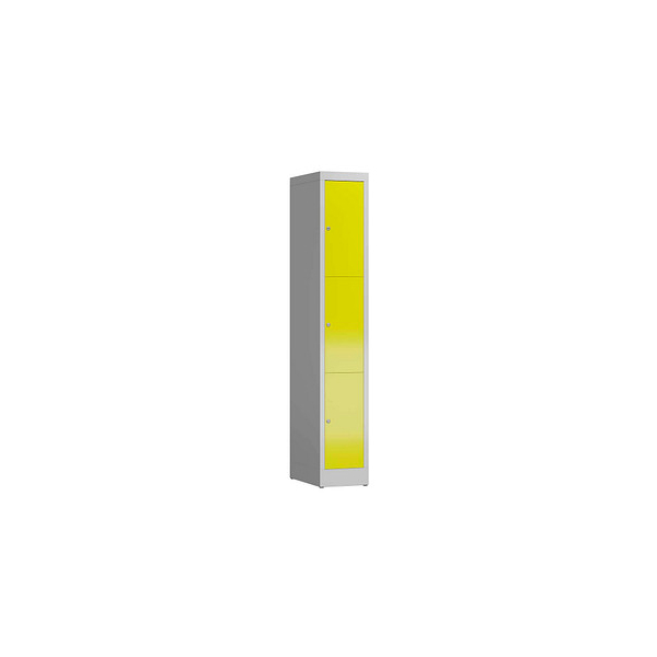 4061815856684 - Schließfachschrank ClassiX lichtgrau zinkgelb X-520316 3 Schließfächer 310 x 500 x 1800 cm 4061815856684 LÜLLMANN 4061815856684 - Schließfachschrank ClassiX lichtgrau zinkgelb X-520316 3 Schließfächer 310 x 500 x 1800 cm 4061815856684 LÜLLMANN