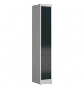 Schließfachschrank ClassiX anthrazit, lichtgrau X-520318, 3 Schließfächer 31,0 x 50,0 x 180,0 cm