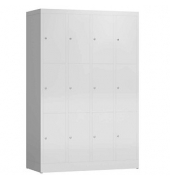 Schließfachschrank ClassiX lichtgrau X-520340, 12 Schließfächer 118,5 x 50,0 x 180,0 cm