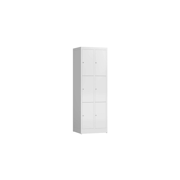 4061815856776 - Schließfachschrank ClassiX signalweiß X-520327 6 Schließfächer 590 x 500 x 1800 cm 4061815856776 LÜLLMANN 4061815856776 - Schließfachschrank ClassiX signalweiß X-520327 6 Schließfächer 590 x 500 x 1800 cm 4061815856776 LÜLLMANN