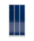 Schließfachschrank ClassiX enzianblau, lichtgrau X-520331, 9 Schließfächer 87,0 x 50,0 x 180,0 cm