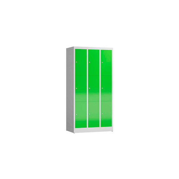4061815856837 - Schließfachschrank ClassiX gelbgrün lichtgrau X-520335 9 Schließfächer 870 x 500 x 1800 cm 4061815856837 LÜLLMANN 4061815856837 - Schließfachschrank ClassiX gelbgrün lichtgrau X-520335 9 Schließfächer 870 x 500 x 1800 cm 4061815856837 LÜLLMANN