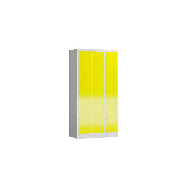 4061815856844 - Schließfachschrank ClassiX lichtgrau zinkgelb X-520336 9 Schließfächer 870 x 500 x 1800 cm 4061815856844 LÜLLMANN 4061815856844 - Schließfachschrank ClassiX lichtgrau zinkgelb X-520336 9 Schließfächer 870 x 500 x 1800 cm 4061815856844 LÜLLMANN