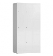 Schließfachschrank ClassiX signalweiß X-520337, 9 Schließfächer 87,0 x 50,0 x 180,0 cm