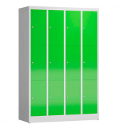 Schließfachschrank ClassiX gelbgrün, lichtgrau X-520345, 12 Schließfächer 118,5 x 50,0 x 180,0 cm