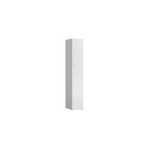 4061815856974 - Schließfachschrank ClassiX signalweiß X-520417 4 Schließfächer 310 x 500 x 1800 cm 4061815856974 LÜLLMANN 4061815856974 - Schließfachschrank ClassiX signalweiß X-520417 4 Schließfächer 310 x 500 x 1800 cm 4061815856974 LÜLLMANN