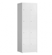 Schließfachschrank ClassiX signalweiß X-520427, 8 Schließfächer 59,0 x 50,0 x 180,0 cm