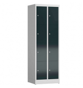 Schließfachschrank ClassiX anthrazit, lichtgrau X-520428, 8 Schließfächer 59,0 x 50,0 x 180,0 cm