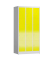 Schließfachschrank ClassiX lichtgrau, zinkgelb X-520436, 12 Schließfächer 87,0 x 50,0 x 180,0 cm