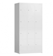 Schließfachschrank ClassiX signalweiß X-520437, 12 Schließfächer 87,0 x 50,0 x 180,0 cm