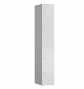 Schließfachschrank ClassiX lichtgrau X-520510, 5 Schließfächer 31,0 x 50,0 x 180,0 cm