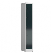 Schließfachschrank ClassiX anthrazit, lichtgrau X-520518, 5 Schließfächer 31,0 x 50,0 x 180,0 cm