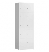 Schließfachschrank ClassiX signalweiß X-520527, 10 Schließfächer 59,0 x 50,0 x 180,0 cm