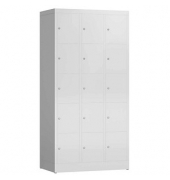 Schließfachschrank ClassiX lichtgrau X-520530, 15 Schließfächer 87,0 x 50,0 x 180,0 cm
