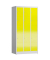 Schließfachschrank ClassiX lichtgrau, zinkgelb X-520536, 15 Schließfächer 87,0 x 50,0 x 180,0 cm