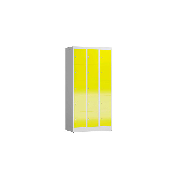 4061815857391 - Schließfachschrank ClassiX lichtgrau zinkgelb X-520536 15 Schließfächer 870 x 500 x 1800 cm 4061815857391 LÜLLMANN 4061815857391 - Schließfachschrank ClassiX lichtgrau zinkgelb X-520536 15 Schließfächer 870 x 500 x 1800 cm 4061815857391 LÜLLMANN