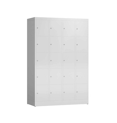 Schließfachschrank ClassiX lichtgrau X-520540, 20 Schließfächer 118,5 x 50,0 x 180,0 cm