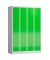Schließfachschrank ClassiX gelbgrün, lichtgrau X-520545, 20 Schließfächer 118,5 x 50,0 x 180,0 cm
