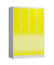Schließfachschrank ClassiX lichtgrau, zinkgelb X-520546, 20 Schließfächer 118,5 x 50,0 x 180,0 cm