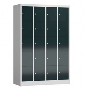 Schließfachschrank ClassiX anthrazit, lichtgrau X-520548, 20 Schließfächer 118,5 x 50,0 x 180,0 cm