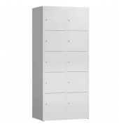 Schließfachschrank ClassiX lichtgrau X-523520, 10 Schließfächer 80,0 x 50,0 x 180,0 cm