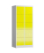 Schließfachschrank ClassiX lichtgrau, zinkgelb X-523526, 10 Schließfächer 80,0 x 50,0 x 180,0 cm