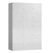 Schließfachschrank ClassiX lichtgrau X-523530, 15 Schließfächer 118,5 x 50,0 x 180,0 cm