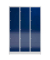 Schließfachschrank ClassiX enzianblau, lichtgrau X-523531, 15 Schließfächer 118,5 x 50,0 x 180,0 cm