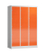 Schließfachschrank ClassiX feuerrot, lichtgrau X-523534, 15 Schließfächer 118,5 x 50,0 x 180,0 cm