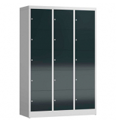 Schließfachschrank ClassiX anthrazit, lichtgrau X-523538, 15 Schließfächer 118,5 x 50,0 x 180,0 cm