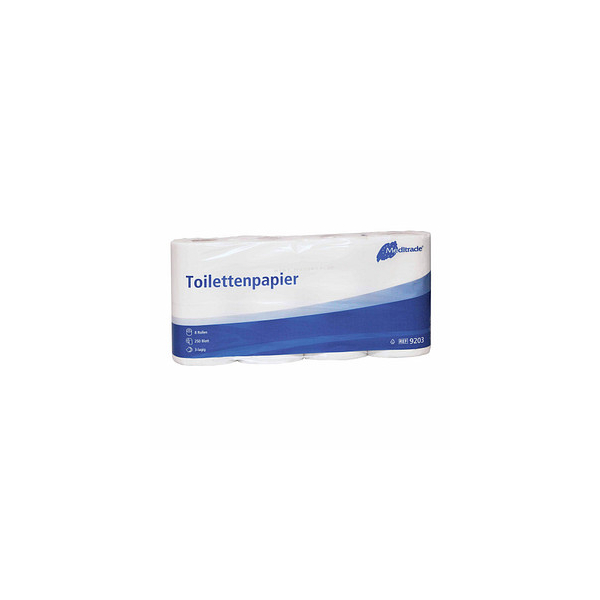 4250016405917 - Toilettenpapier 9203 3-lagig weiß 250 Blatt Rolle 4250016405917 8 Rolle 4250016405917 - Toilettenpapier 9203 3-lagig weiß 250 Blatt Rolle 4250016405917 8 Rolle