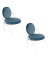2 PAPERFLOW Sessel SATURNE blau weiß Stoff