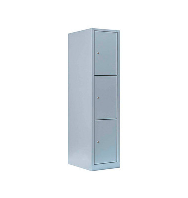 Schließfachschrank lichtgrau 523310, 3 Schließfächer 41,5 x 50,0 x 180,0 cm